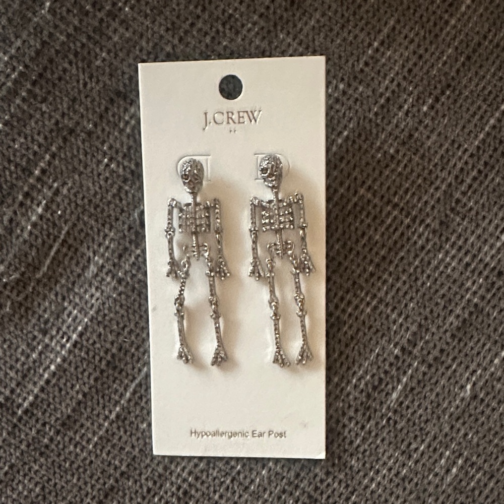 J. Crew Skeleton Earrings